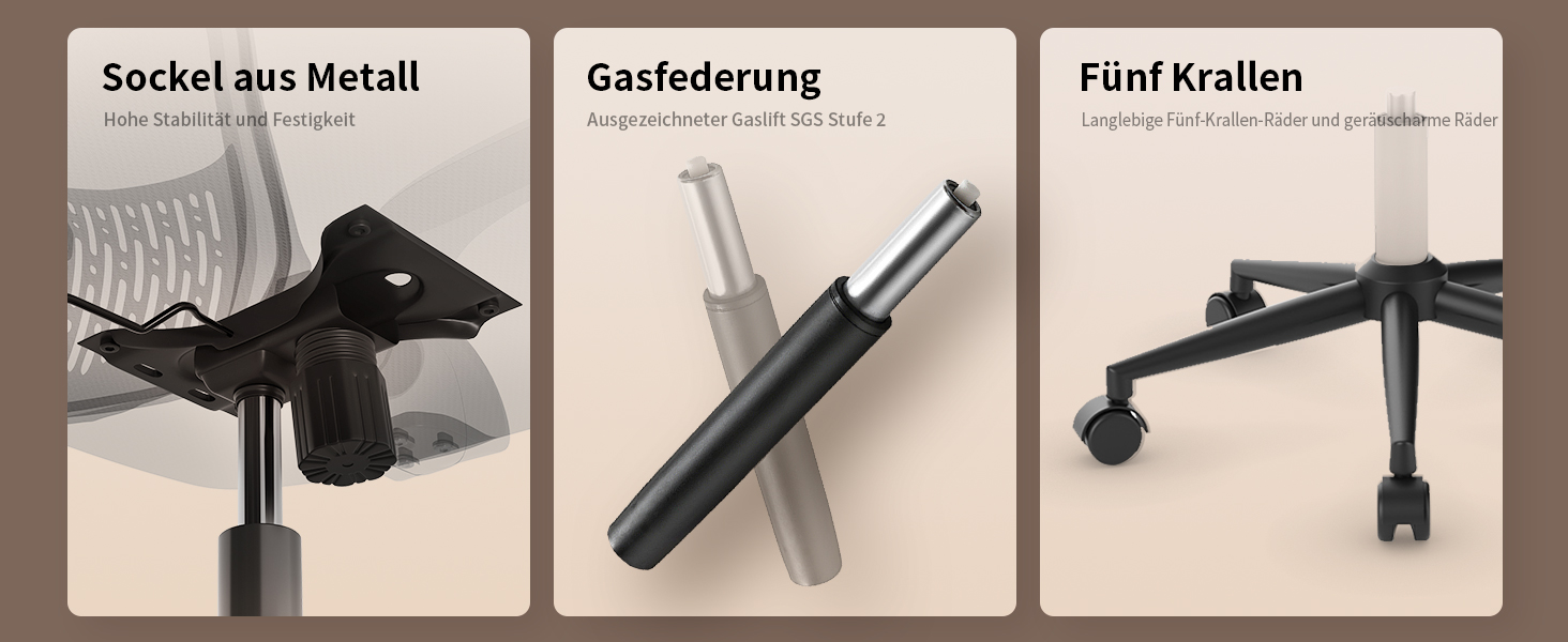 Офісний стіл Naspiro Ergonomic з регульованими підлокітниками, підтримкою попереку та дихаючою сіткою, чорний (без підголівника)