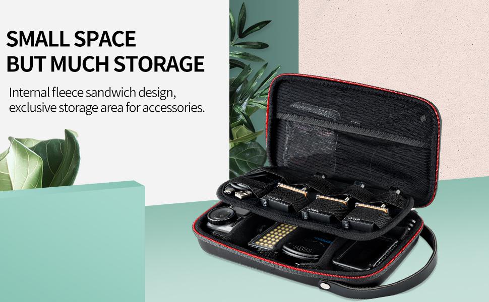 Сумка для зберігання GoPro, DJI Osmo Action, Insta360: захисна сумка-чохол для екшн-камер та аксесуарів (чорна)