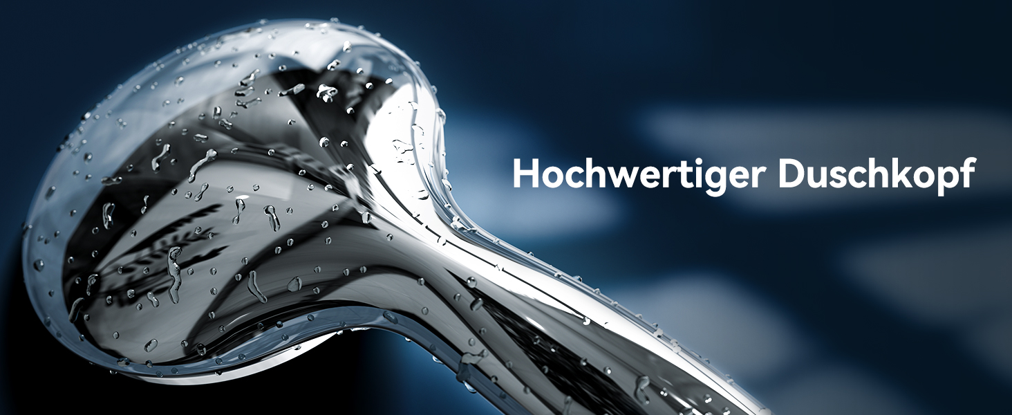 Насадка для душу Magichome з шлангом 2м, високого тиску, 5 режимів розпилення, турбо-дизайн, економна водозбереження, ручна лійка для душу з низьким тиском води (срібна з шлангом)