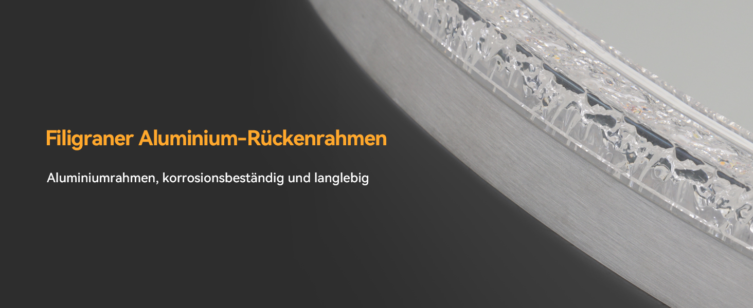 Дзеркало для ванної кімнати YOURLITE з підсвічуванням, 60 см, LED, сенсорне керування, 3 кольори, регулювання яскравості, протизапітніння, функція пам'яті, годинник, білий (сріблястий)