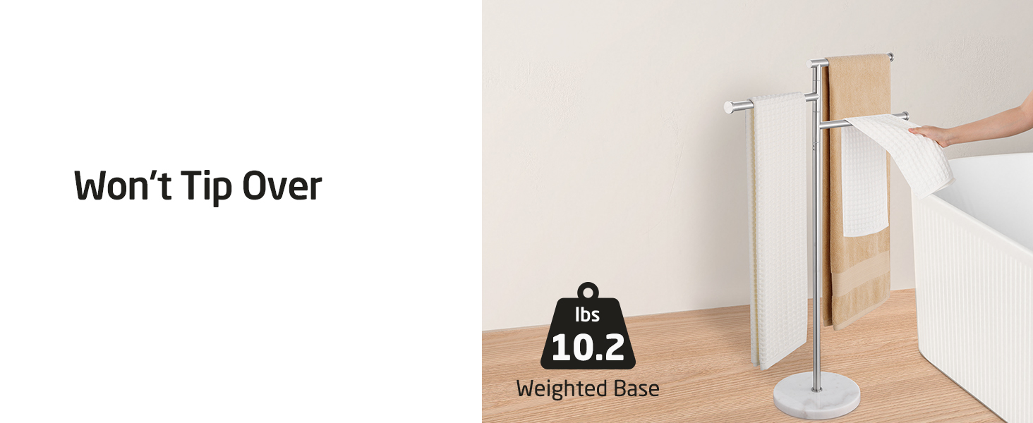 Підставка для рушників KES Gold, настільна, з нержавіючої сталі 18/8, з мармуровою основою, BTH219-BZ, щітканий золотий, 3-х рівнева