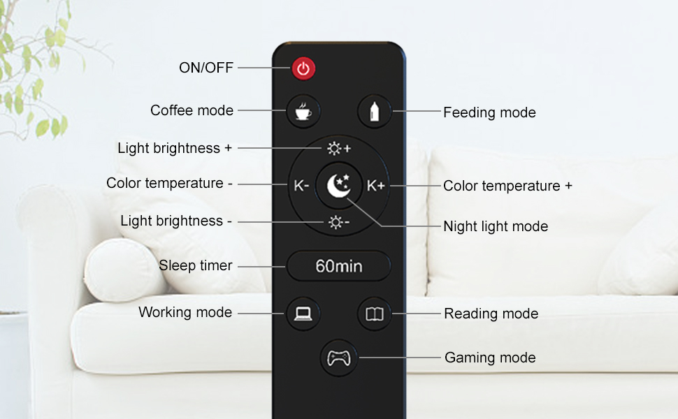 LED лампа для столу з кріпленням, регульоване затемнення, архітектурна лампа, лампа для офісу з регульованим кріпленням, пульт дистанційного керування, 4 колірні температури, чорний