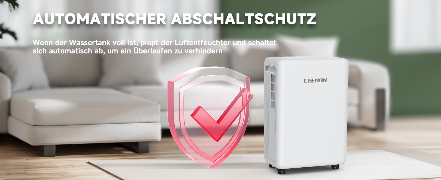 Електричний осушувач повітря 12L/день, тихий, з таймером, фільтром та захистом від дітей, смарт-режим, економний, проти цвілі та вологи