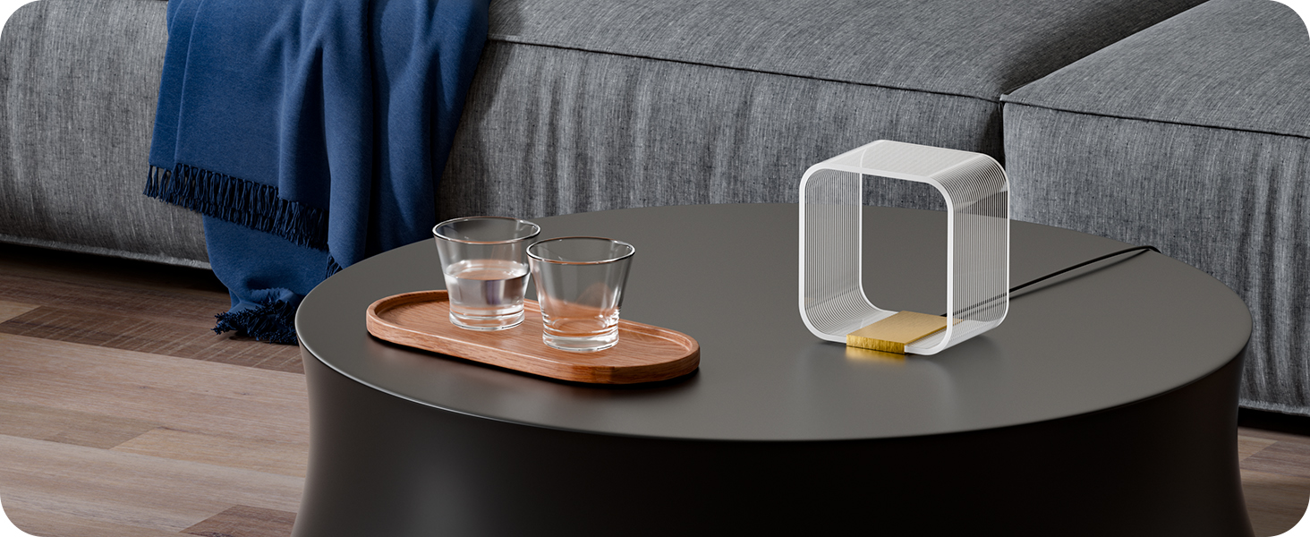 LED настільна лампа EDISHINE: сучасна лампа для спальні та вітальні, золота, з лазерним різьбленням, акрил, алюміній, 3000K, 4W