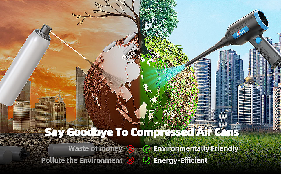 Електричний пилосос для пилу ATENGEUS 500W з регулюванням швидкості для ноутбука, ПК, офісної техніки та диванів