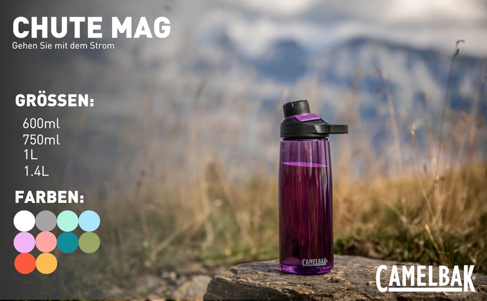Пляшка для води CAMELBAK Chute Mag, спортивна, пластикова