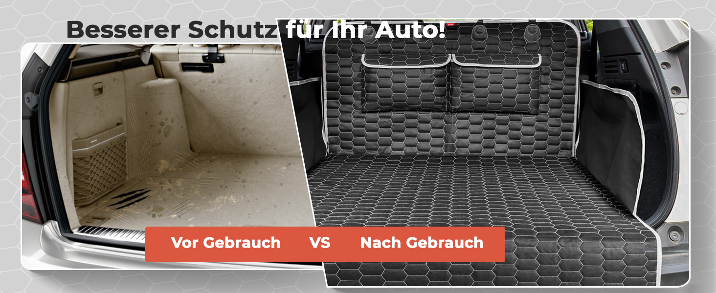 Захист для багажника автомобіля Oasser для собак з боковими та захистом краю вантажного отвору, універсальний, водонепроникний, стійкий до подряпин, нековзний, килимок для багажника