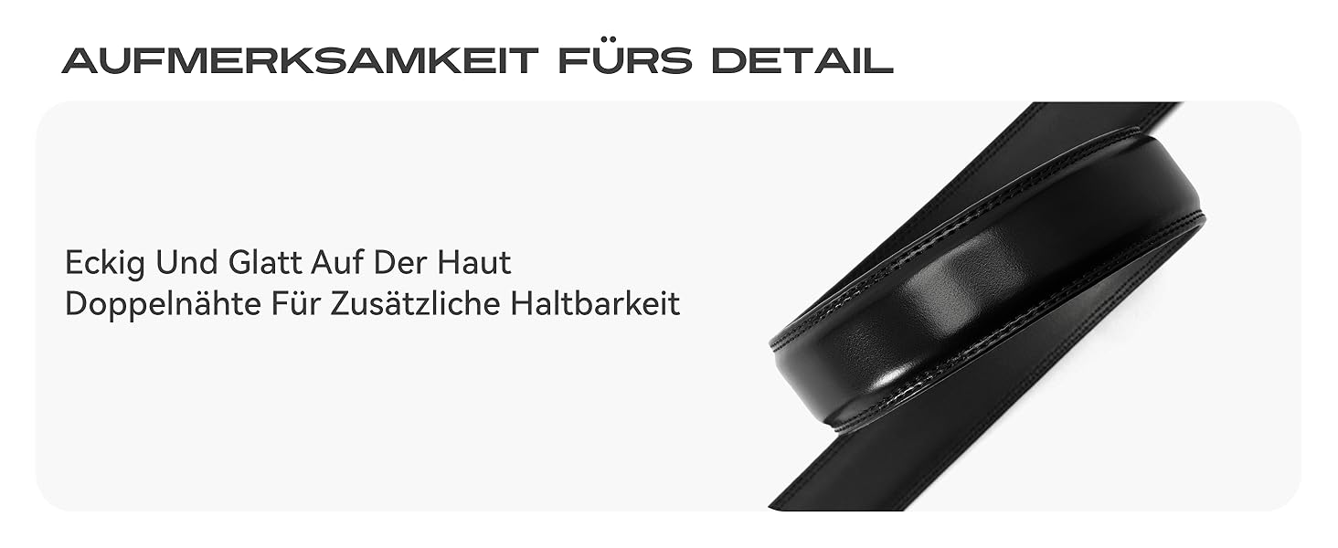 Чоловічий шкіряний ремінь CHAOREN 32 мм для ділового костюма та формального одягу, темно-коричневий, розмір 103 см