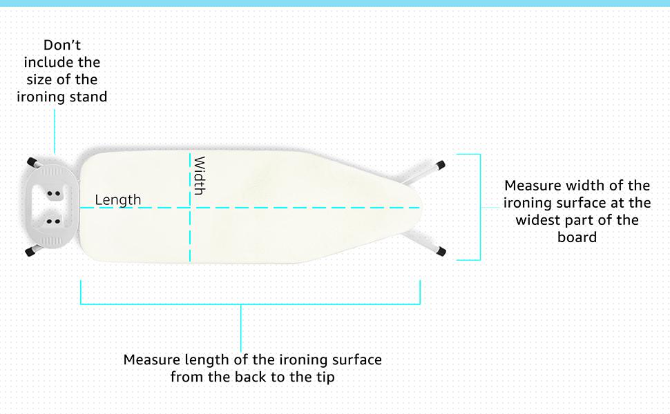 Покриття для прасувальної дошки Encasa Homes 'Luxury Line' з додатковою товстою підкладкою (підходить для стандартних дощок розміром Medium 112x34 см), замінник для Haus & Hotel M