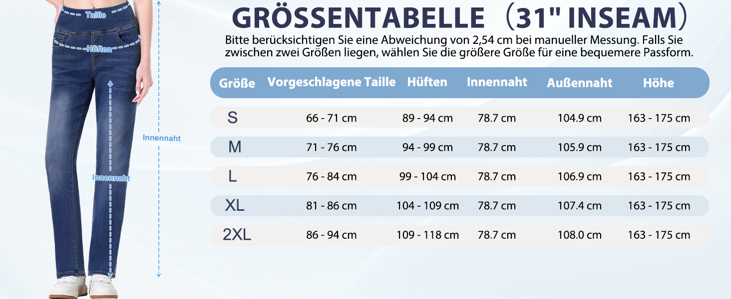 Жіночі джинси Pull On Straight, висока талія, еластичний денім, 4 кишені, темно-синій колір, розмір 31