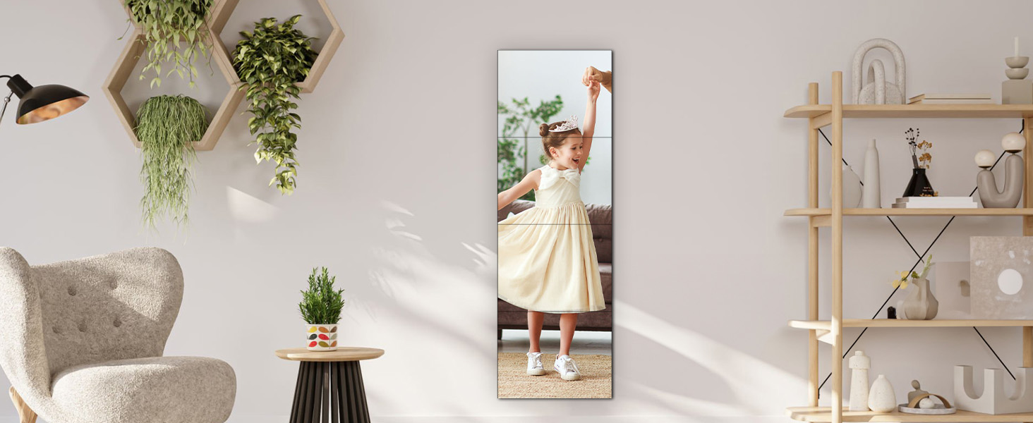 16 штук настінних дзеркал для плитки - проста установка, без рамки, 40x30 см для спальні, вітальні, ванної кімнати та домашнього спортзалу