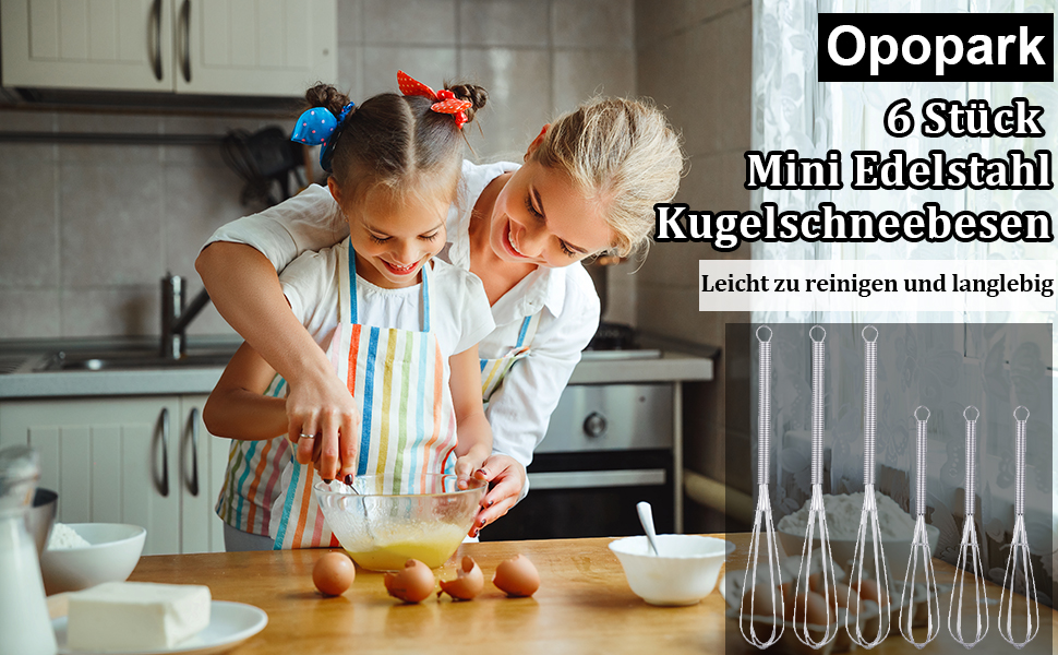 Набір вісків для збивання та перемішування: 13см та 18см, нержавіюча сталь