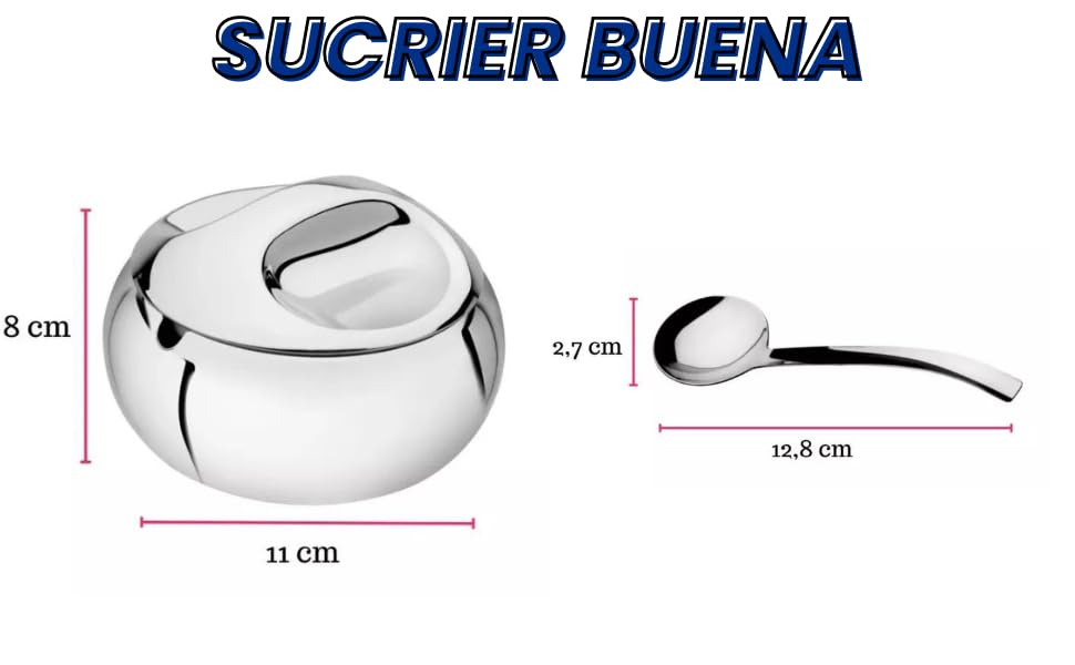 Цукорниця Tramontina Zuckerdose (Чай та Кава), нержавіюча сталь