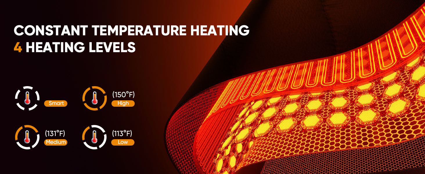 Обогреваемый жилет для женщин и мужчин с аккумулятором 16000mAh - теплая жилетка з підігрівом (XL)