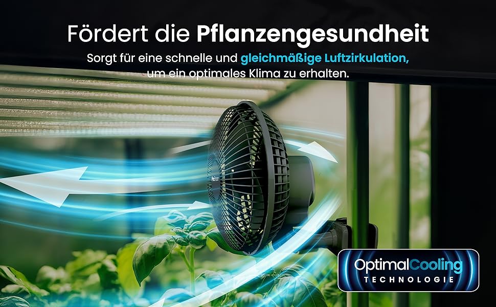 Mini вентилятор Pro Breeze з кліпсою, 20 см, 2 швидкості, тихий, для столу, офісу, кімнати (Чорний)