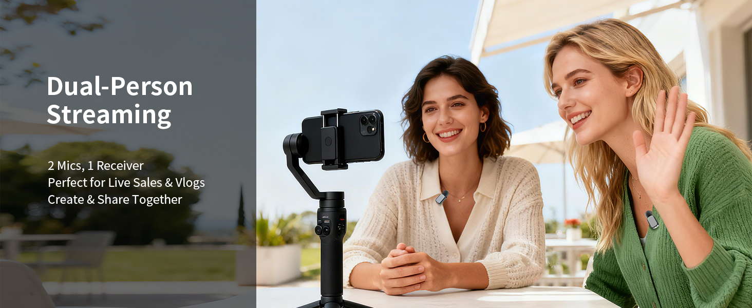 Беспроводной петличный микрофон для телефона/iPhone/iPad/камеры, мини-микрофон для стриминга, подавление шума, Plug & Play, идеален для видеосъемки, подкастов, YouTube, TikTok и интервью (S7)