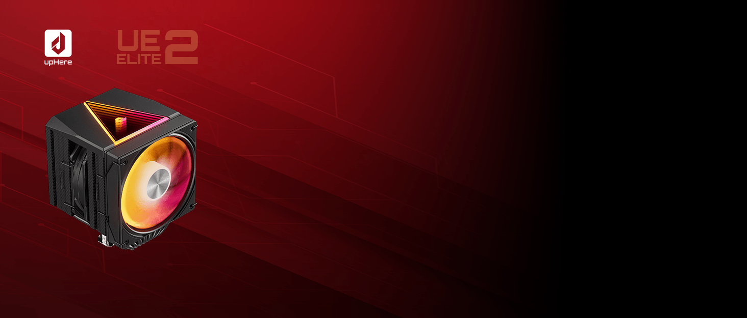 upHere H45K6: Тихий кулер для CPU з 6 тепловими трубками (90x45 мм) - сумісний з AM5/AM4/AM3, Intel 1851/1700/115x/1200