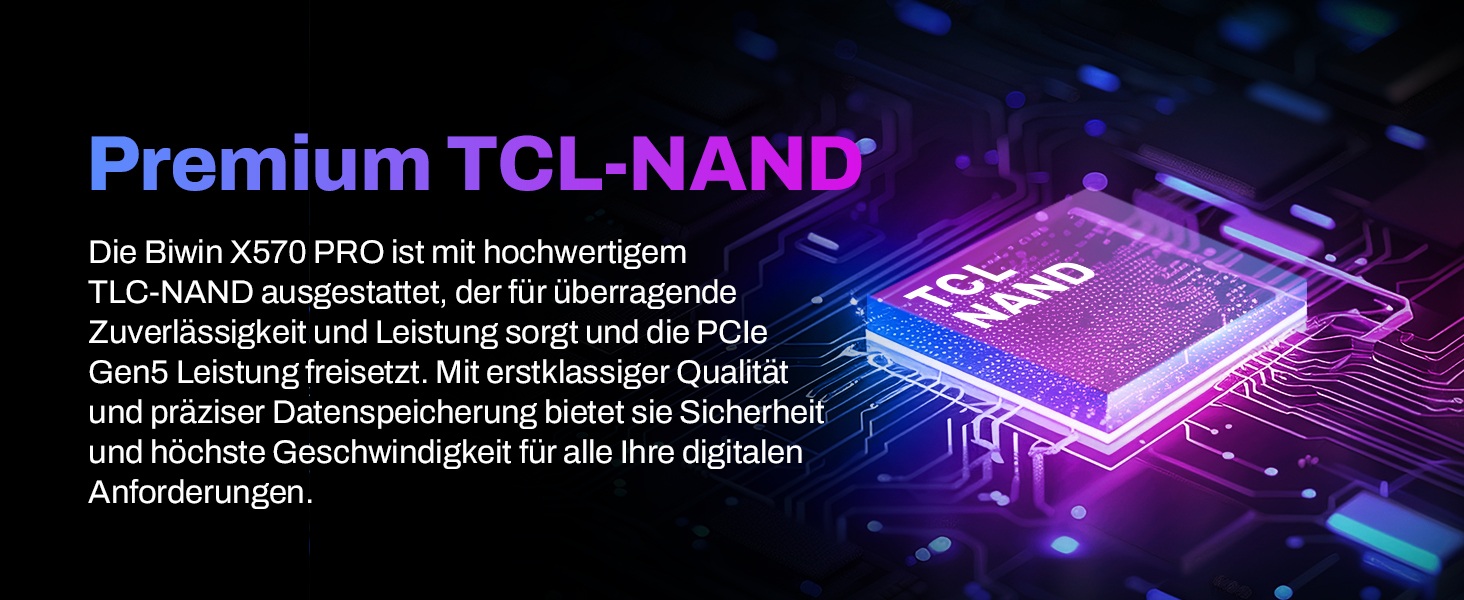 SSD BIWIN Black Opal X570 Gen5 Gaming 1TB - NVMe PCIe 5.0, M.2 2280, 14000 MB/s, 3D TLC NAND, для ноутбука та ПК