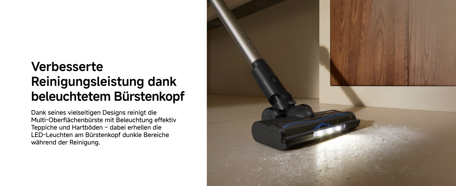 Mova Sense: Бездротовий акумуляторний пилосос з тривалою роботою (97 хв), для килимів, твердих поверхонь та шерсті тварин (S2)