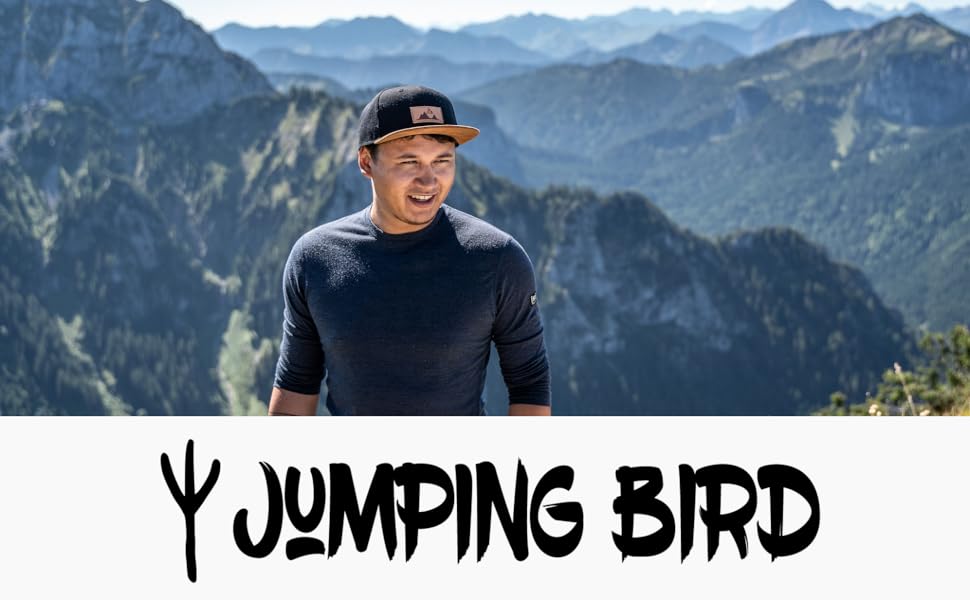 Кепка бейсболка Jumping Bird • Унісекс • Знімний козирок • Легко миється • Чорний колір