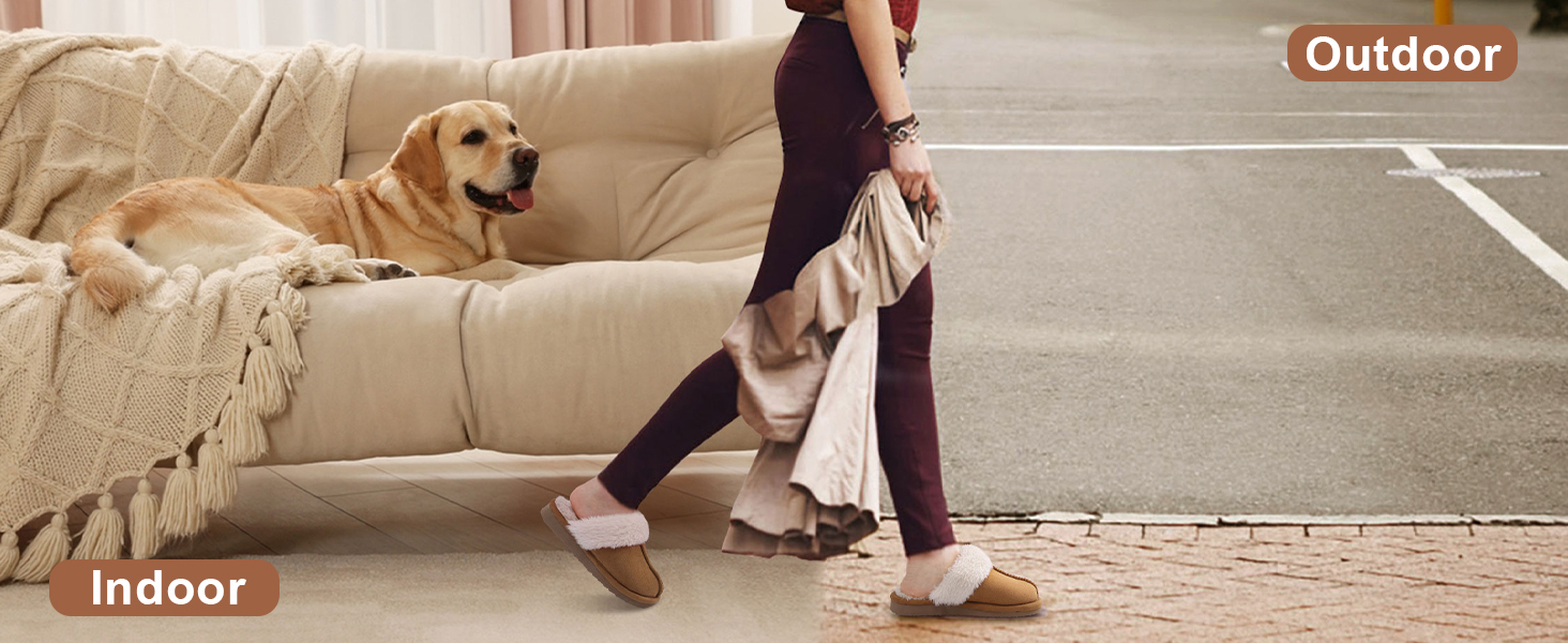 Жіночі халапи Litfun: теплі плюшеві тапочки з замшею та меморі-піною, з штучним хутром, для дому та вулиці, 38/38.5 EU, колір каштановий