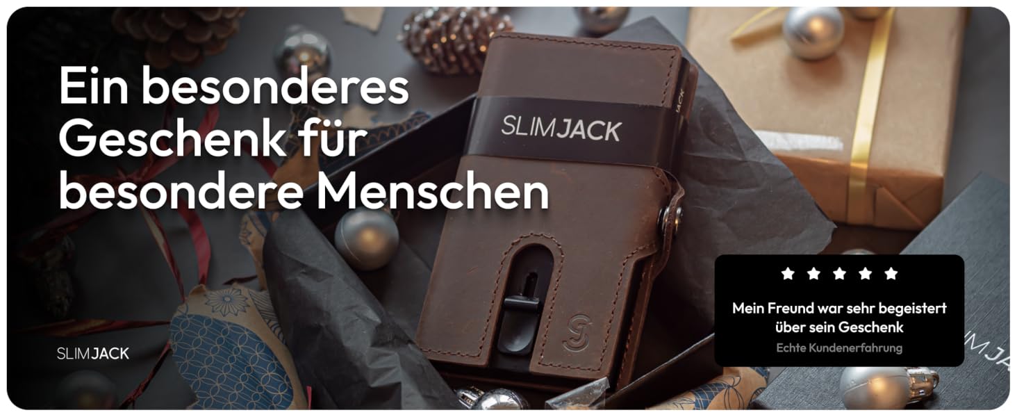 Slimjack Смарт-гаманець з відділенням для монет RFID захистом - чоловічий алюмінієвий картхолдер для карт та монет, темно-коричневий