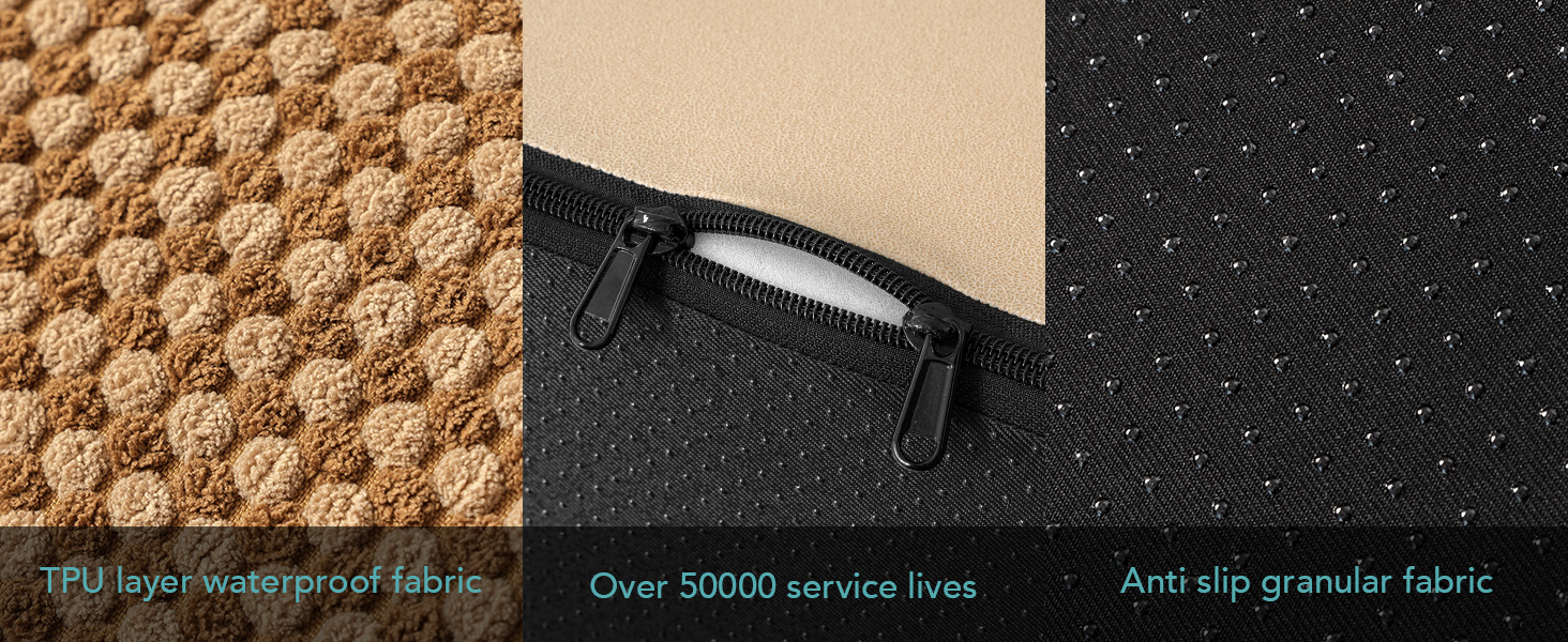 Сходинки для собак маленьких порід 50 см, для ліжка, з високощільним губчатим наповнювачем, 4 сходинки, знімний та миючий чохол, неслизьке покриття, 40x72x50 см, світло-коричневий колір