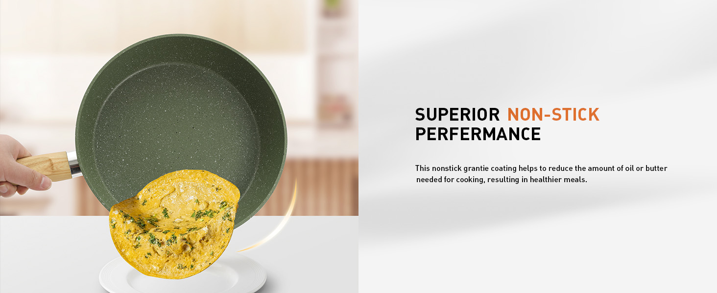 Набір каструль та сковорідок DishDelight 30 предметів з антипригарним покриттям з граніту. Набір каструль, сковорідок з кришками з термостійкого скла. Зелений колір.