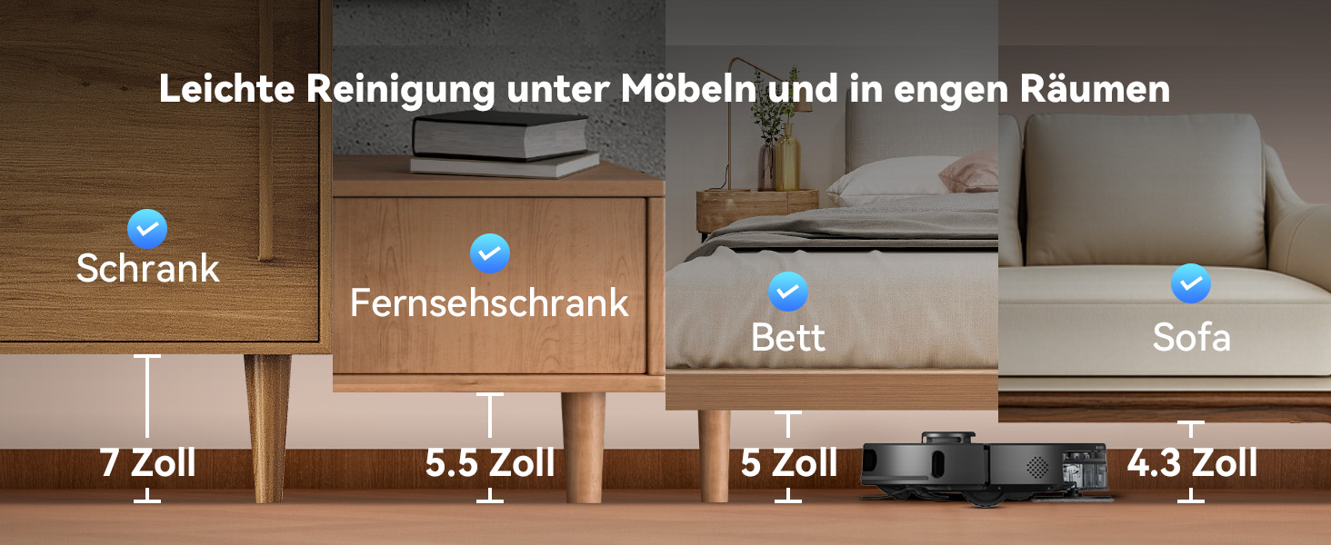 Робот-пилосос Tesvor S8MAX 3-в-1 з функцією миття, 8000Pa, LiDAR-навігація, 240 хв роботи, керування через додаток/Alexa, самостійна станція очищення 2.5л для великих приміщень з тваринами (X8 Ultra)