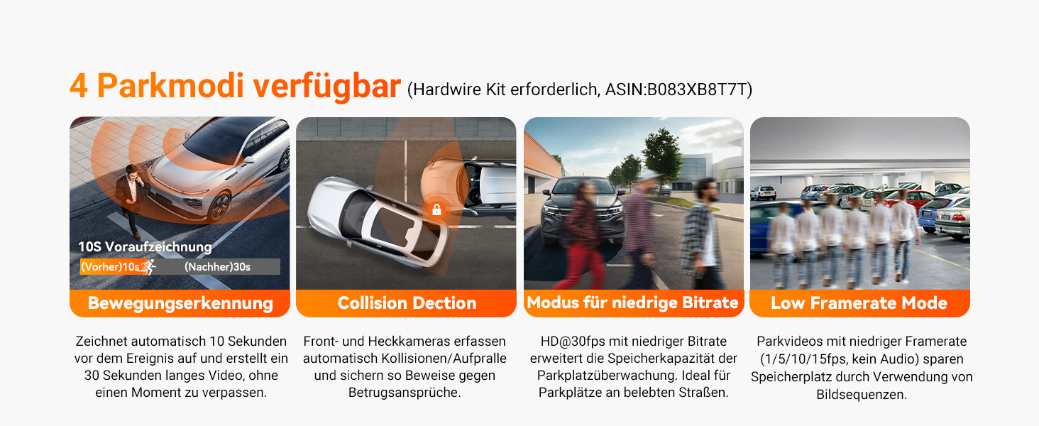 Відеореєстратор VANTRUE N4 Pro S 4K STARVIS з GPS, 3 канали (4K+1080P+1440P), WiFi 5GHz, паркувальний режим 24/7, голосове керування, IR нічне бачення, LTE (опціонально)