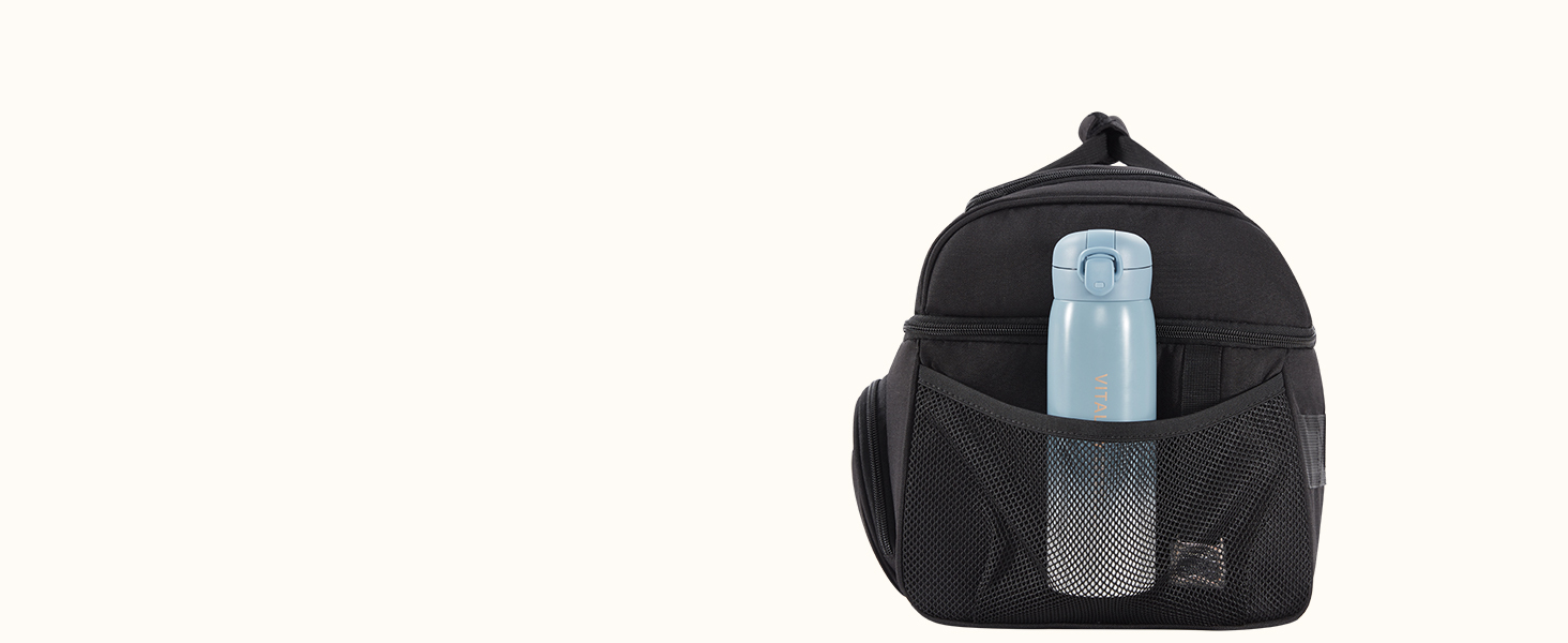 Термосумка LifeWit 23L для пікніка, пляжу, роботи та подорожей (чорна)