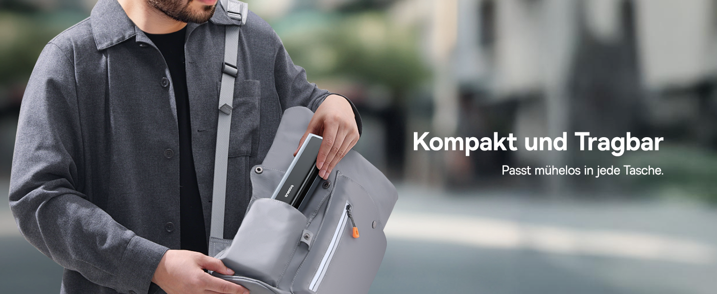 Power Bank Baseus EnerGeek 145W 20800mAh з 2x USB-C PD 3.0 (100W) та Digital Display для Ноутбуків, MacBook, iPhone, Samsung, SteamDeck