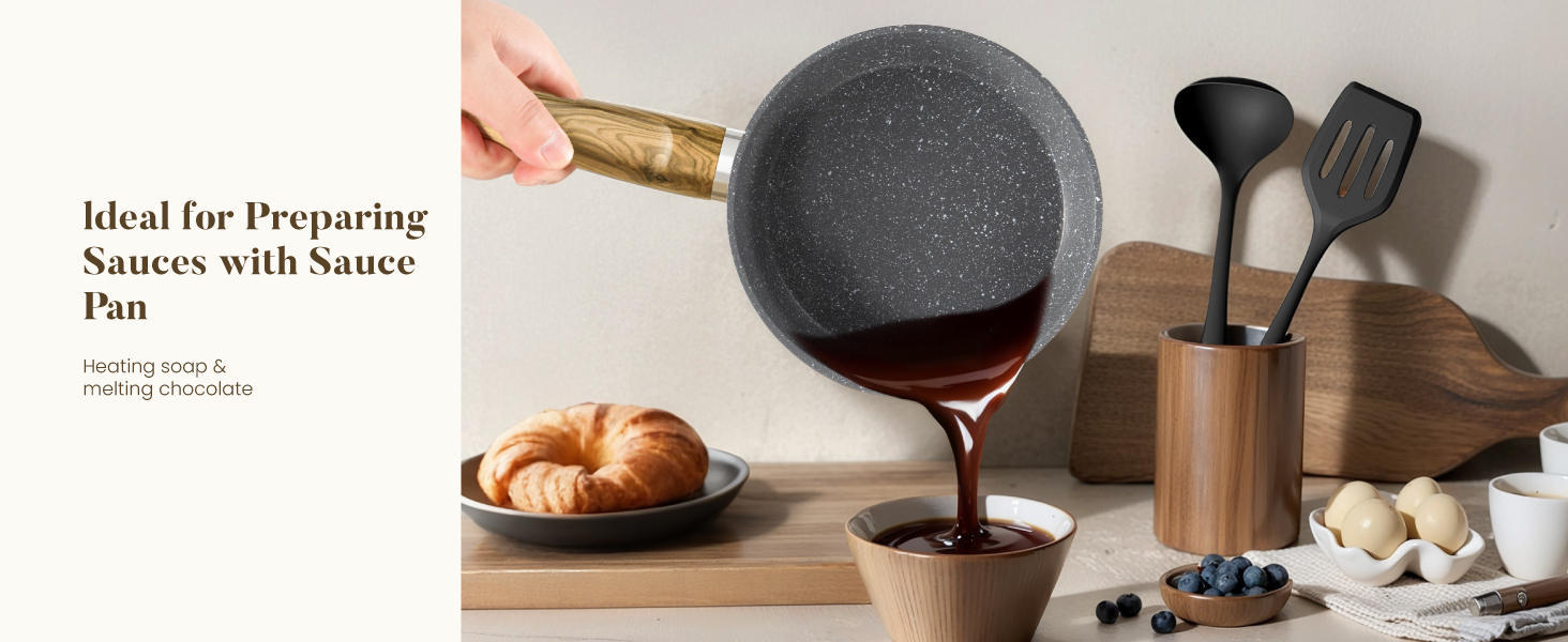 Набір посуду Kitchen Academy індукційний 10 предметів, гранітне антипригарне покриття, товстостінний, без PFOA/PFAS