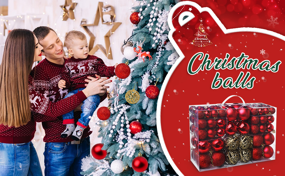 Набір прикрас для ялинки Homewit 105 шт. Золотий, пластикові ялинкові кулі з гачками, набір ялинкових прикрас, багаторазовий