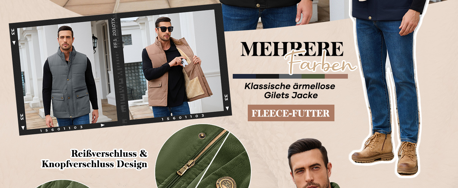 Чоловіча зимова жилетка Xnova з термопідкладкою Sherpa: тепла флісова жилетка, без рукавів, для полювання, роботи та активного відпочинку. Чорний колір, розмір M