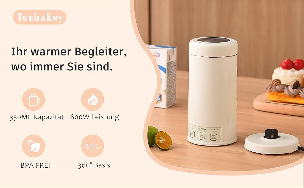 Електричний чайник Schwanenhals 1.0L, ретро-дизайн, нержавіюча сталь, 1000W, автоматичне відключення, захист від перегріву, BPA-free, колір кремовий