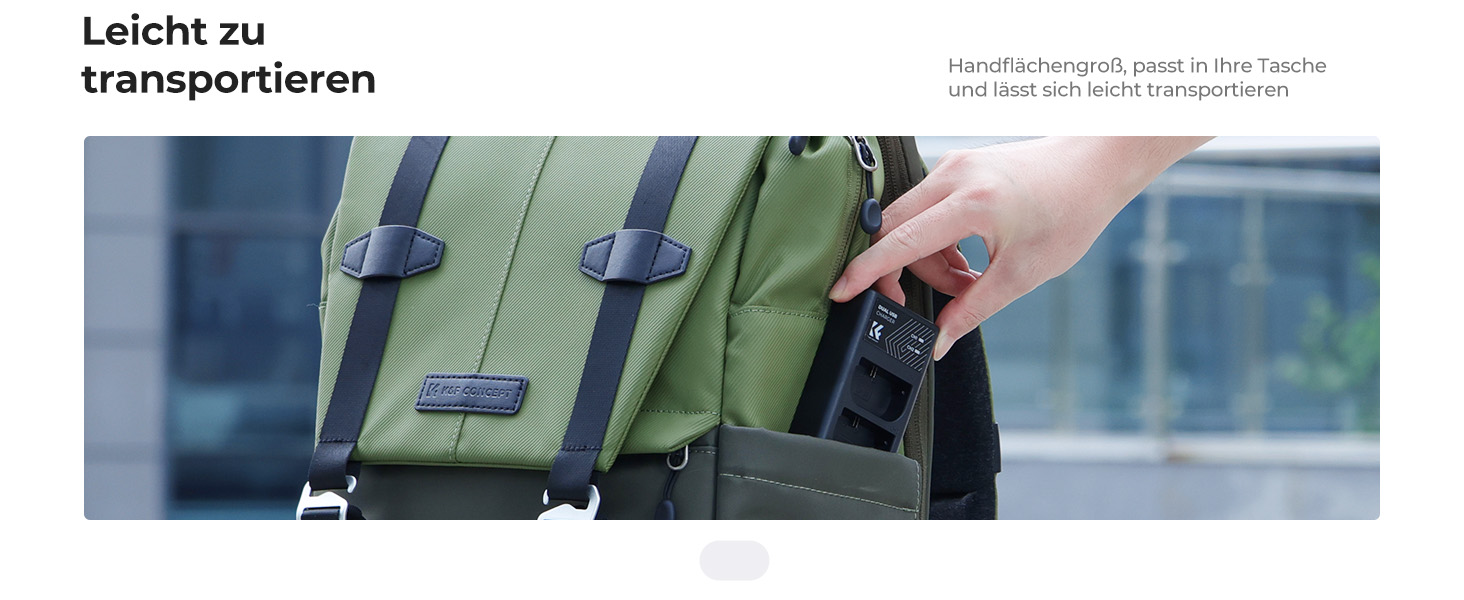 Зарядний пристрій для акумуляторів Canon LP-E6/LP-E6N/LP-E6NH з подвійним слотом K&F CONCEPT, Micro USB та Type-C, швидка зарядка для EOS R5, R6, R, 5D Mark IV, 5D Mark III, 5DS, 5DS R, 5D Mark II, 6D