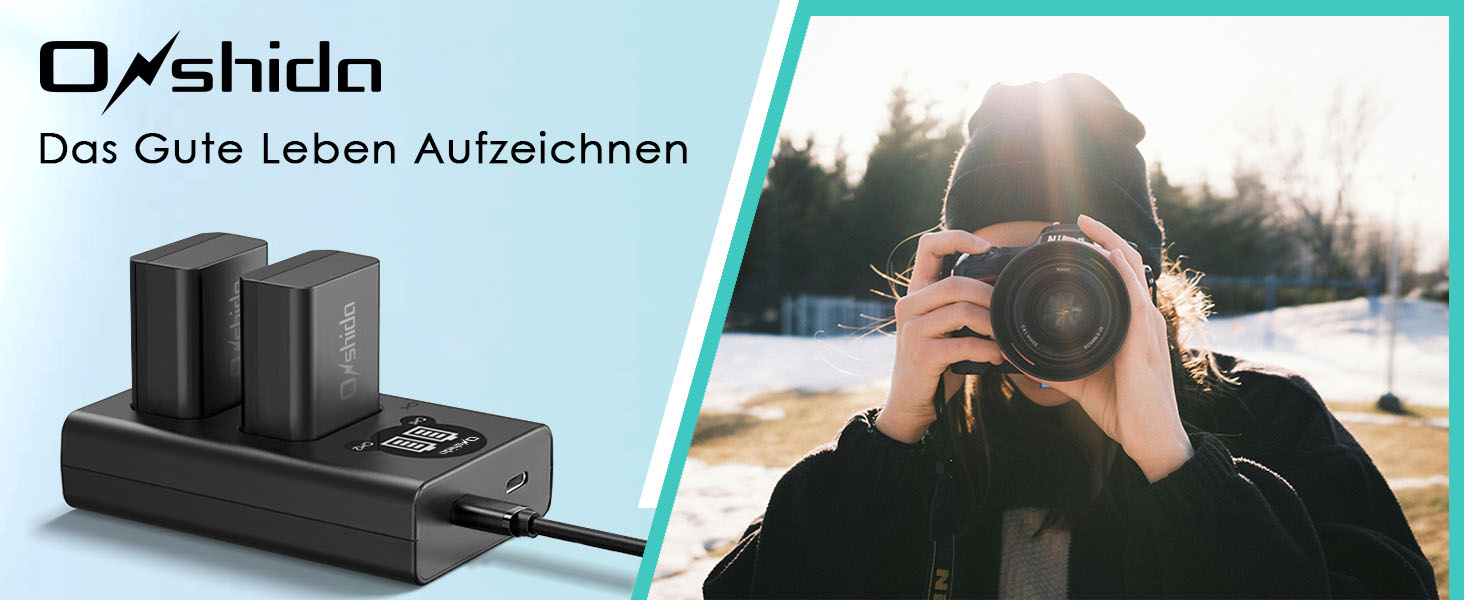 Akku Onshida NP-FW50 1200mAh 2 шт. для Sony Alpha/NEX/ZV-E10 (A6000, A6500, A7II, A7RII, A7S, A7S2, A7R, RX10, A3000, A33, A35, A37, A55, A5100)