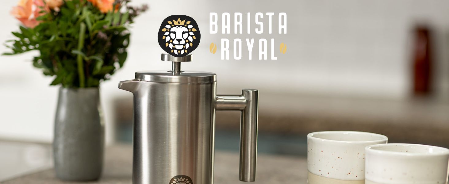 Френч-прес Barista Royal, 600 мл, із функцією збереження тепла, високоякісний прес для кави
