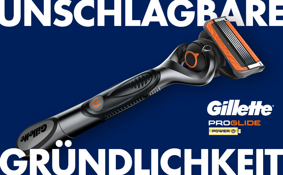 Електрична бритва Gillette Fusion5 ProGlide Power для чоловіків, металевий корпус, чорна, набір з 8 касет
