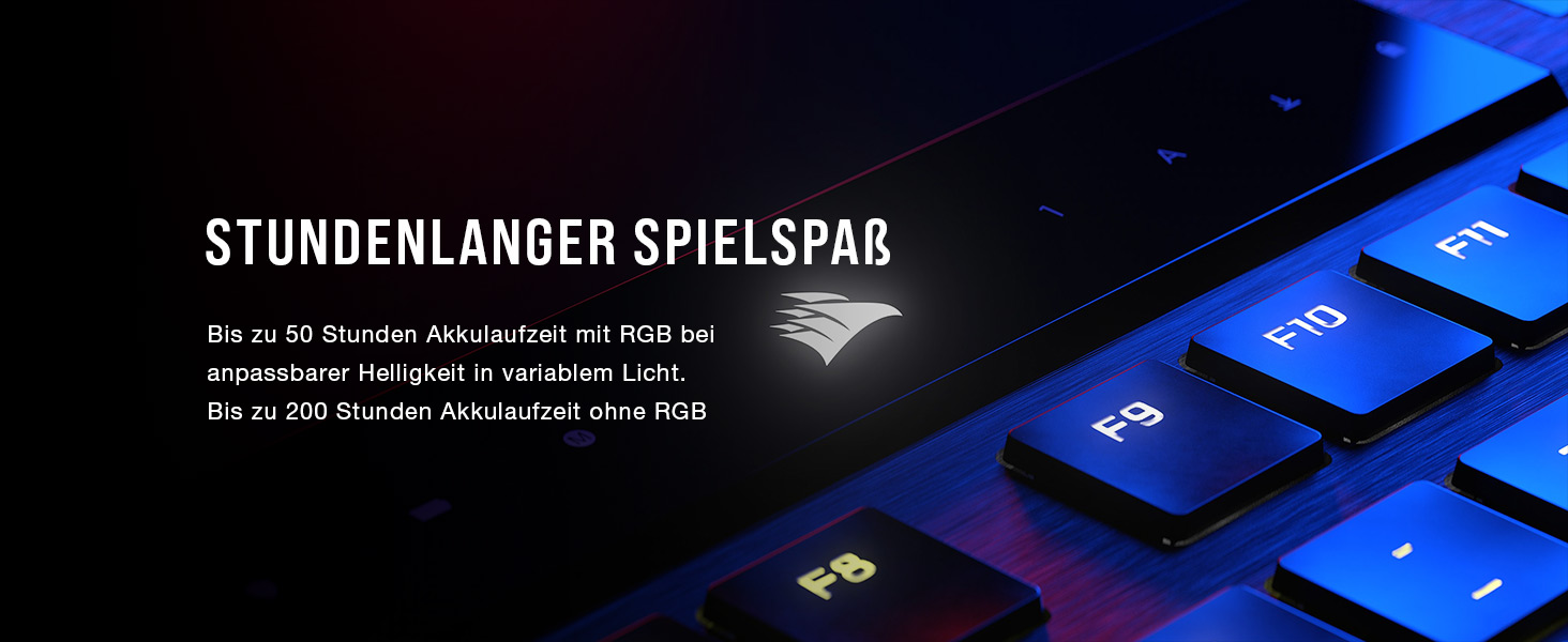 Ігрова механічна клавіатура Corsair K100 Air Wireless RGB з перемикачами Cherry MX Ultra Low Profile, Bluetooth, QWERTZ DE, чорна