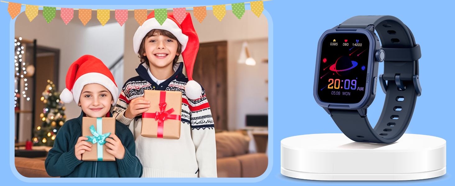 Дитячий розумний годинник Kinder Smartwatch для хлопчиків та дівчаток. Активність, серцевий ритм, сон, IP68, водонепроникність, 19 спортивних режимів.