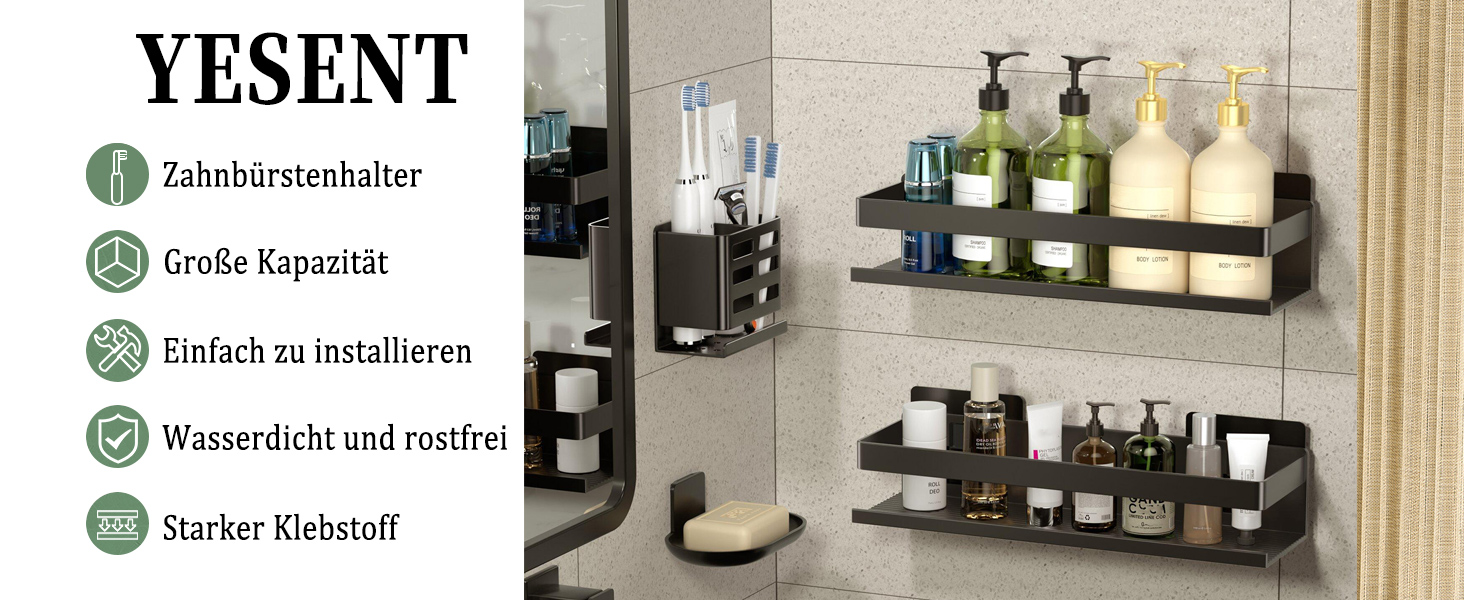 Алюмінієвий кухонний органайзер для ванної кімнати: 2 шт., 30 см, самоклеючий, для кріплення на стіну