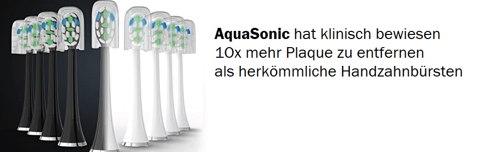 AquaSonic DUO PRO – Електрична зубна щітка з ультразвуком 40 000 VPM - 4 режими, Smart-таймер, UV-стерилізація, бездротова зарядка, 10 насадок ProFlex та 2 дорожні етиуси