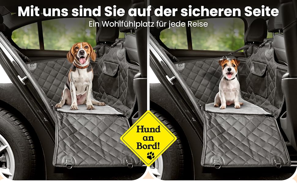 Автокрісло для собак 2GOODz з плюшевою підстилкою - безпечні ремені, водонепроникне та міцне