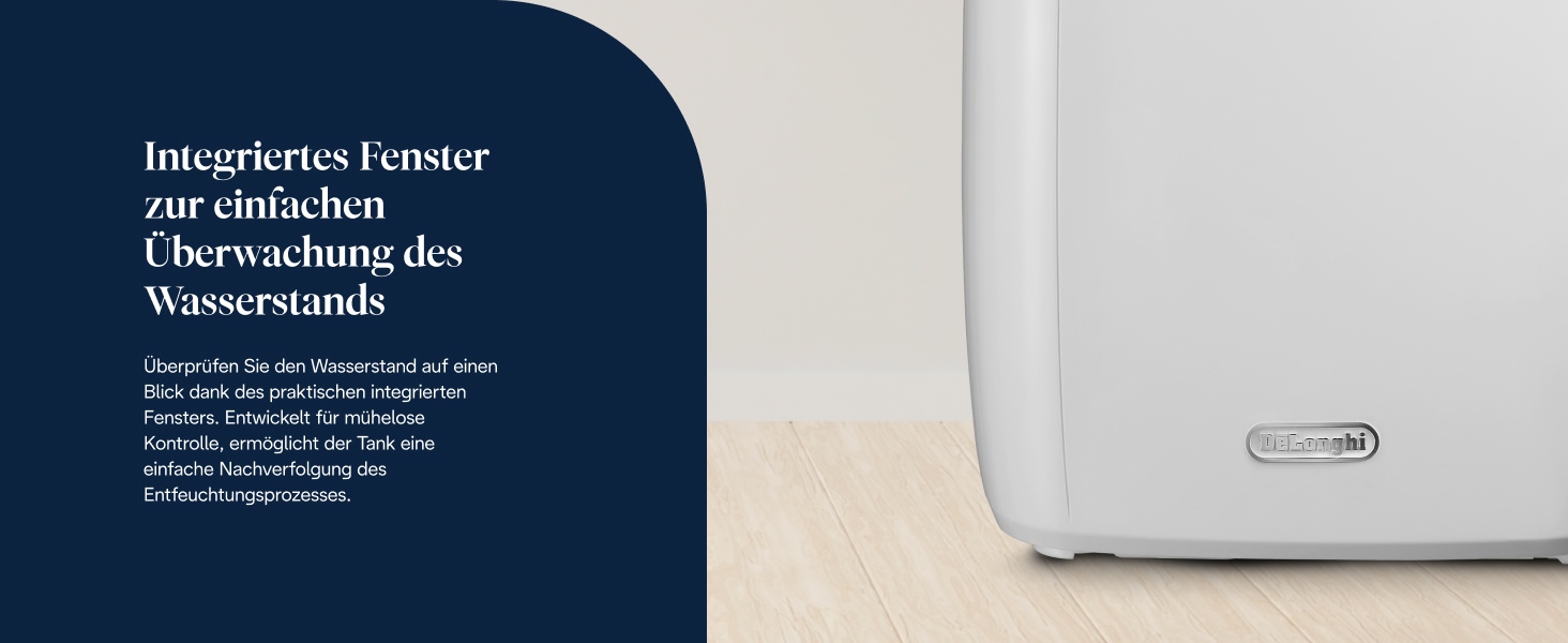 Зволожувач повітря De'Longhi AriaDry DEXD216RF з фільтрацією та функцією осушення, 16 л/день, R290, чорний