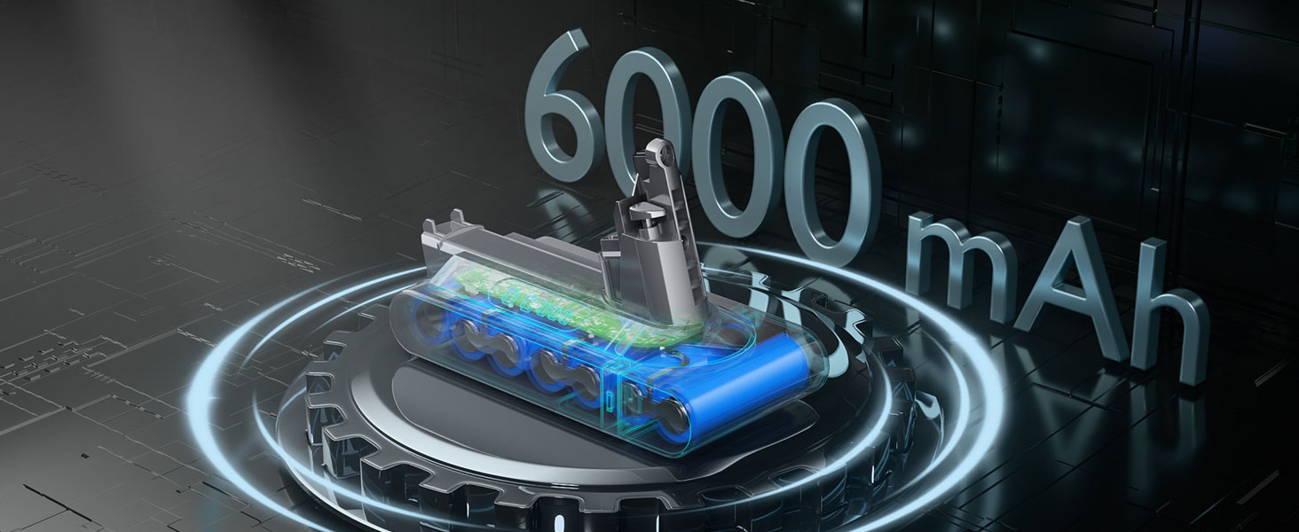 Замінний акумулятор V10 6000mAh для пилососів Dyson V10, SV12 Animal Absolute Motörhead Fluffy Total Clean (Не сумісний з Dyson SV10)