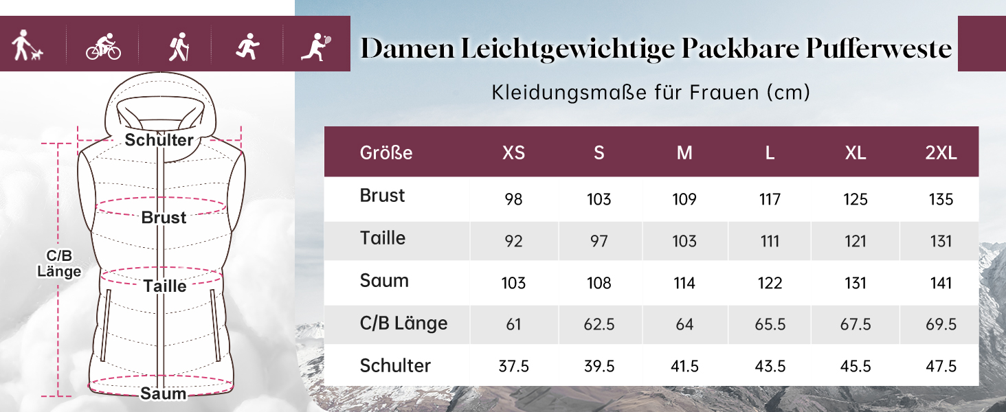 Стьобана жилетка Outdoor Ventures для жінок з капюшоном: тепла спортивна жилетка для походів, кемпінгу та їзди на велосипеді (Рожева, L)