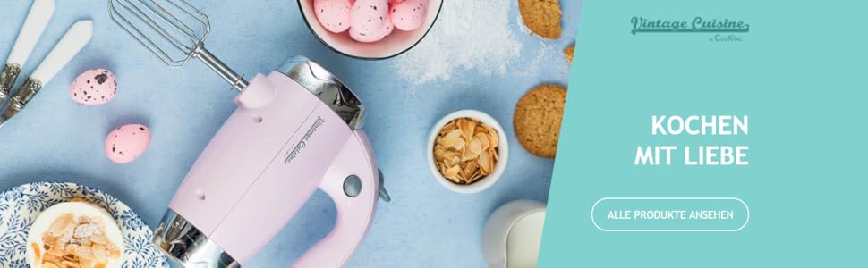 Електричний чайник Vintage Cuisine з термометром (м'ятний колір)