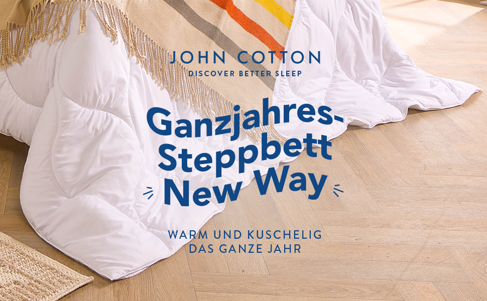 Ковдра John Cotton New Way 200x220: дихаюча, для алергіків, сертифікат Oeko-Test | Ковдра 200x220 см | Підходить для весни та осені
